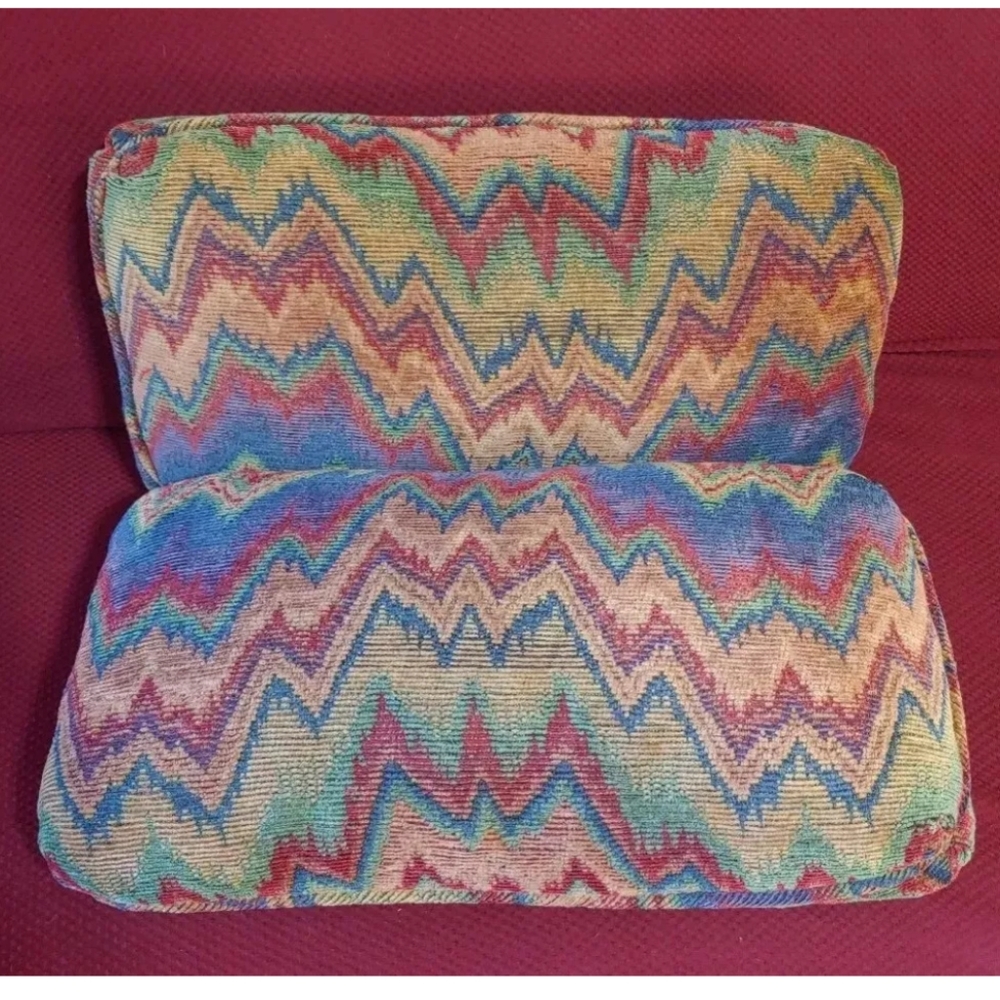 2 Southwestern Aztec Tapestry Throw Pillow Oblong Feather Filler Couch Chair Bed - Picture 5 of 11
